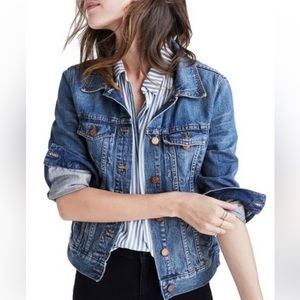 Madewell Jean Jacket, size M, medium wash